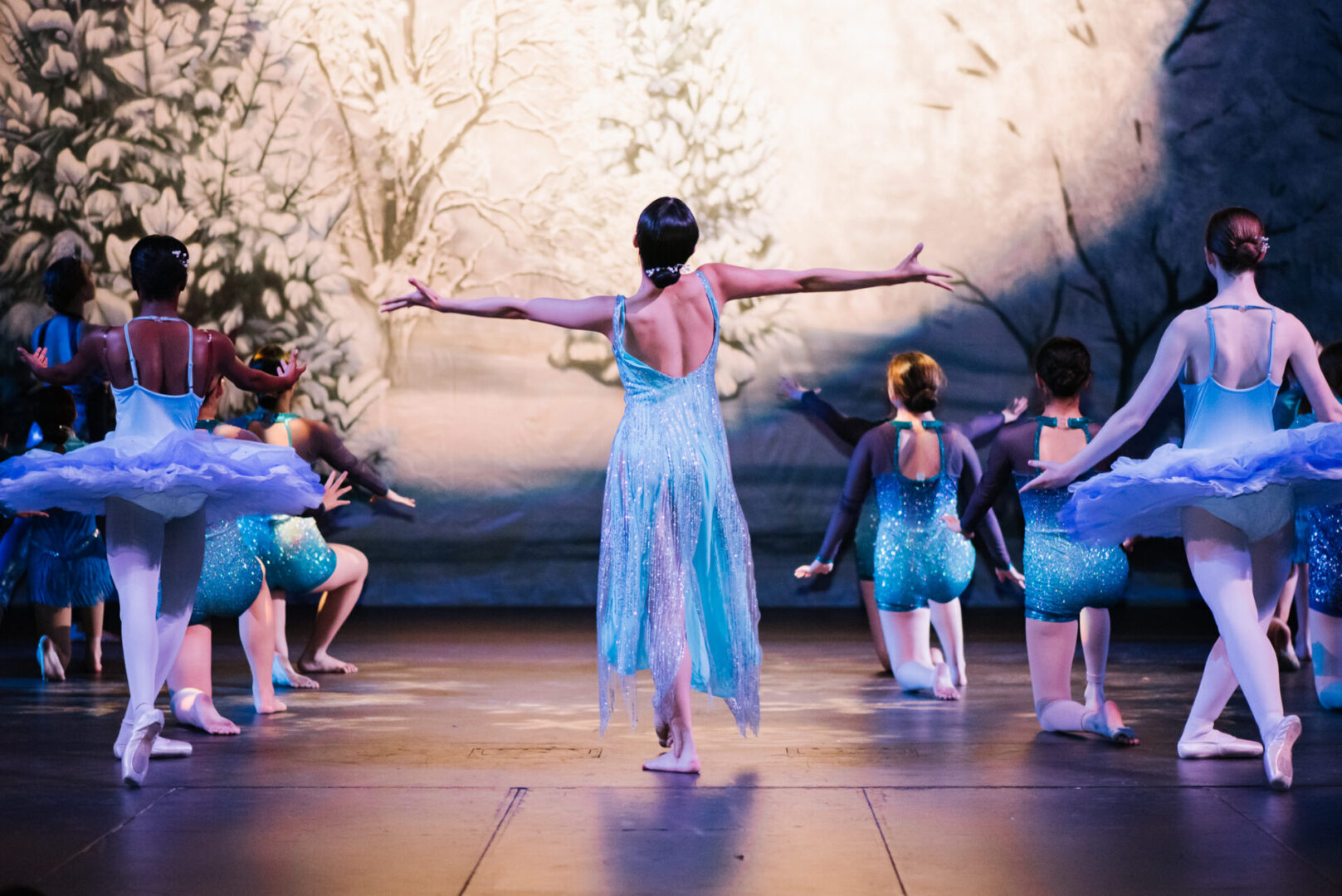 Ballet dancers performing on stage