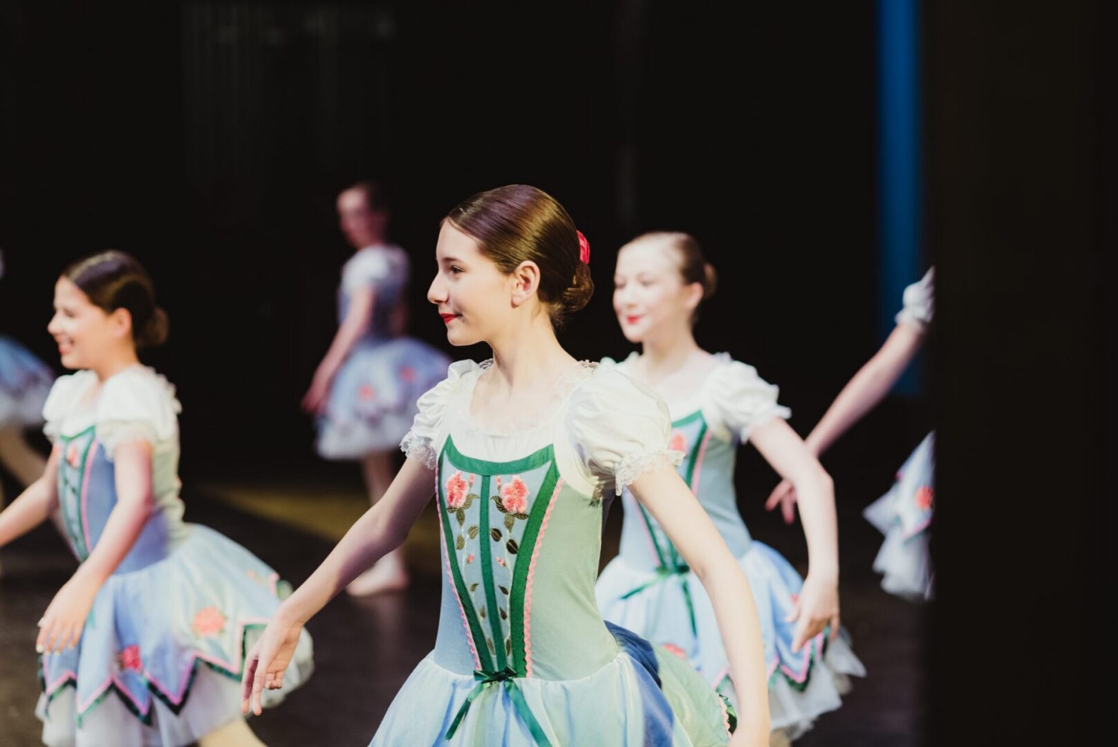 Ballet dancers performing on stage