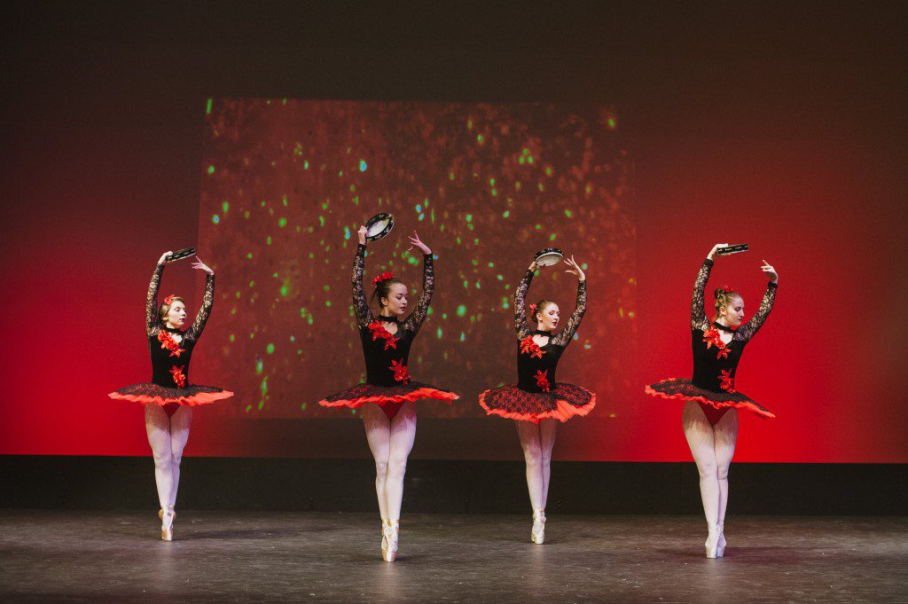 Ballet dancers performing on stage