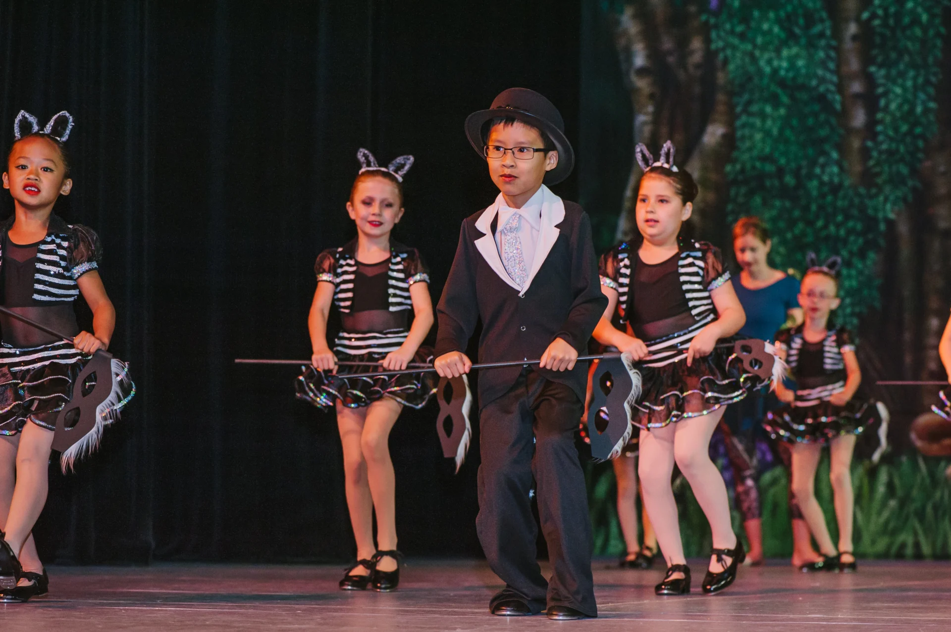 Kids in animal-themed dance recital